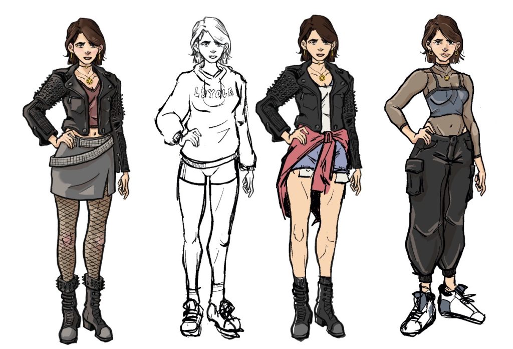 Artwork featuring the main character of Legacy, Shoshanna Kaplan