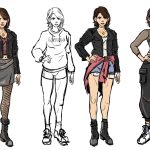 Artwork featuring the main character of Legacy, Shoshanna Kaplan